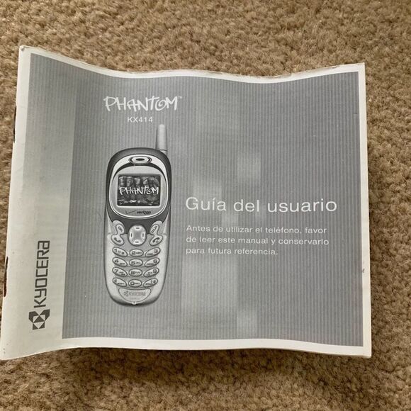 Kyocera Phantom KX414 User Guide Spanish - Picture 1 of 3
